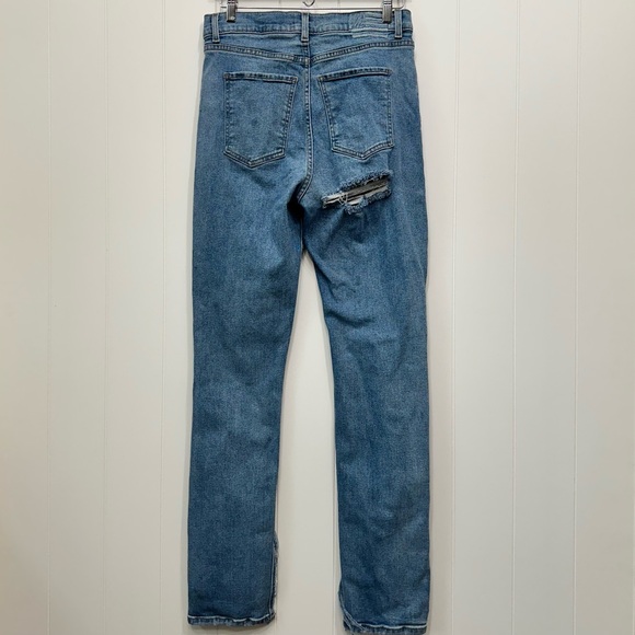 Revice Hello Lover High Rise Split Hem Slashed Distressed Denim Jeans Butt Rip - Picture 7 of 16